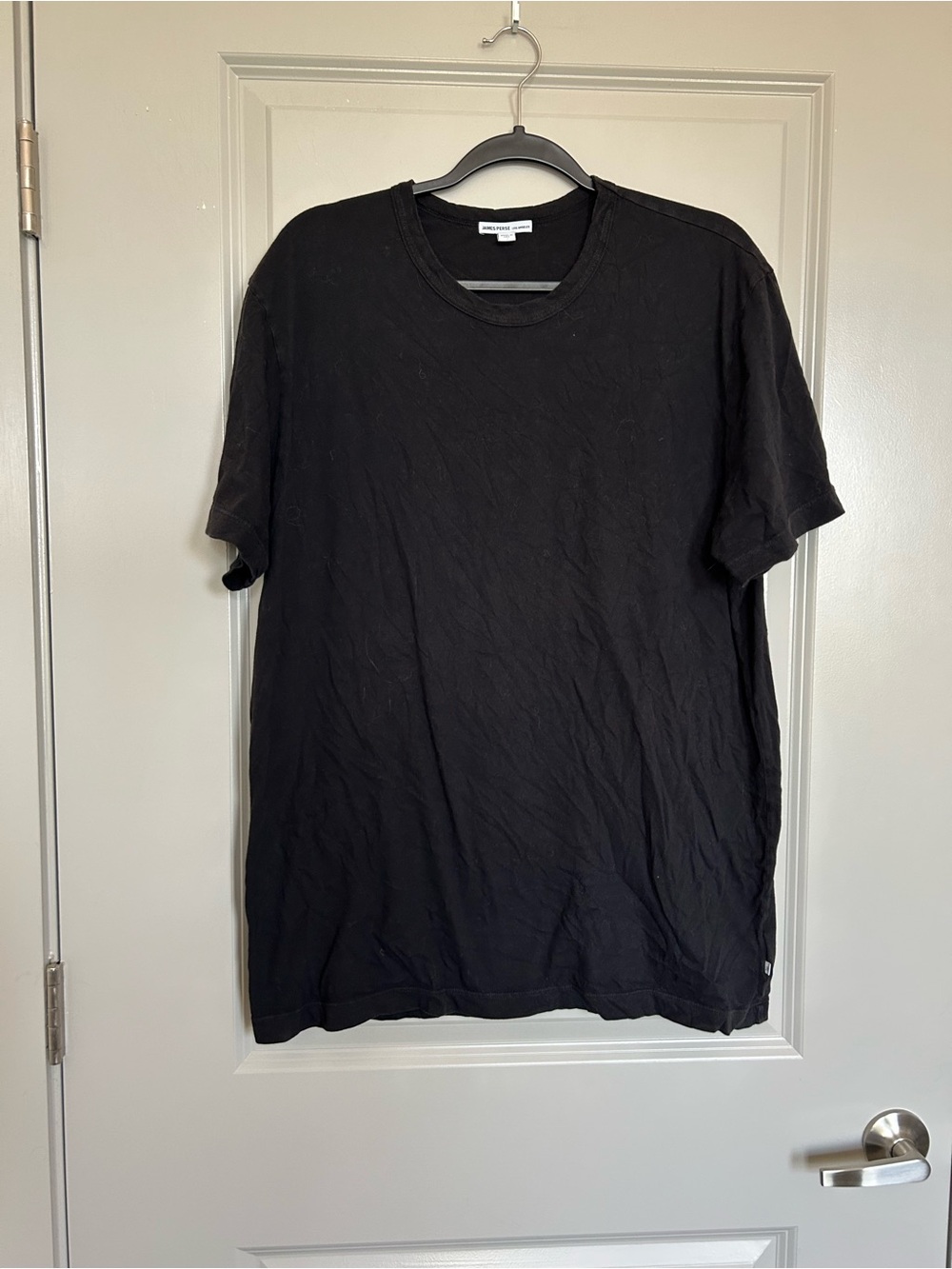 James Perse Black Short Sleeve Crew Tee